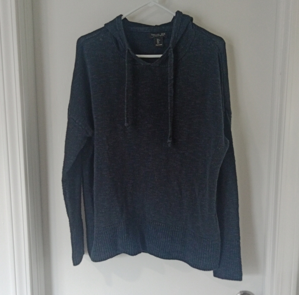 Rachel Zoe Women's Indigo Blue Hoodie Sweater